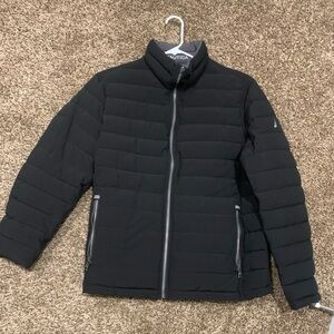 Nautica 2in1 Reversible Puffer Jacket Medium Black and Grey